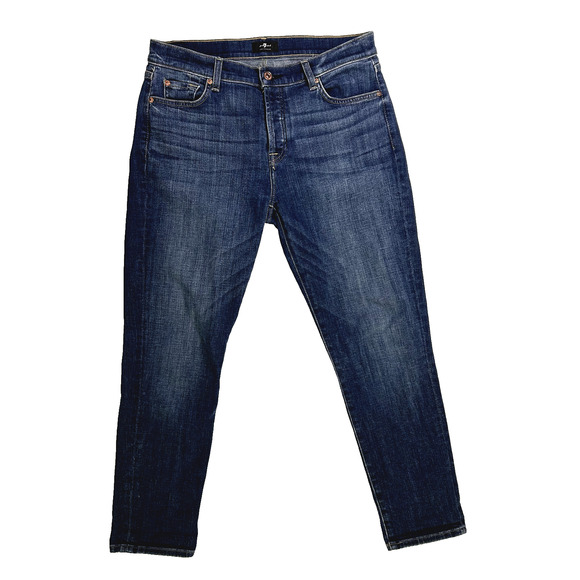 7 For All Mankind Josefina Jeans Womens 29 Boyfriend Cut Classic Staple Capsule - Picture 1 of 9